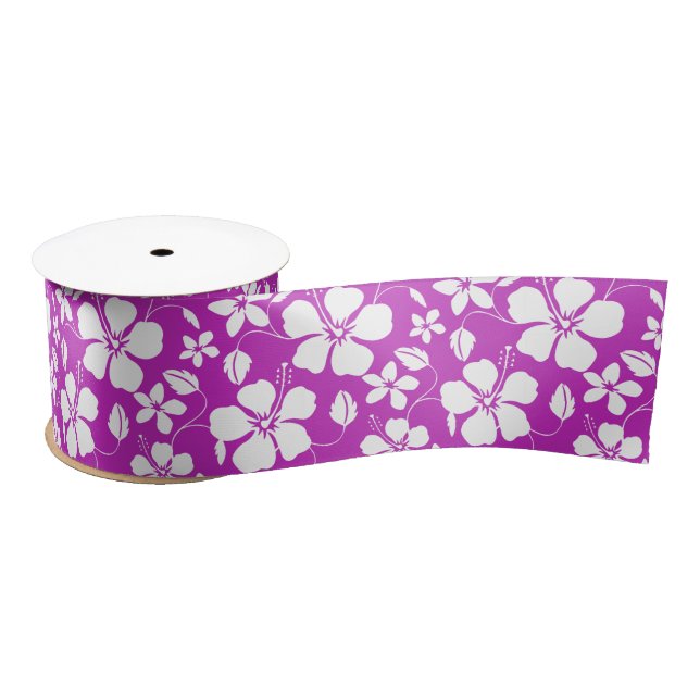 HAWAIIAN HULA (HIBISCUS) BERRY SATIN RIBBON (Spool)