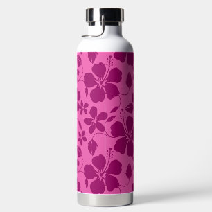 HAWAIIAN HULA (HIBISCUS) BURGUNDY WINE WATER BOTTLE