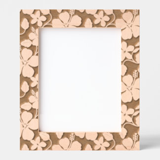 HAWAIIAN HULA (HIBISCUS) ETCHED FRAMES