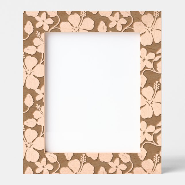 HAWAIIAN HULA (HIBISCUS) ETCHED FRAMES (Front)