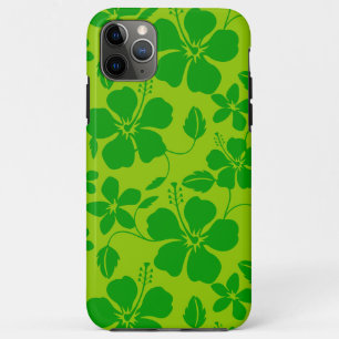 HAWAIIAN HULA (HIBISCUS) LEMON LIME iPhone 11 PRO MAX CASE