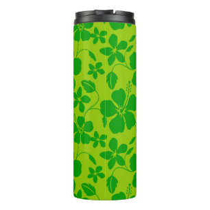 HAWAIIAN HULA (HIBISCUS) LEMON LIME THERMAL TUMBLER