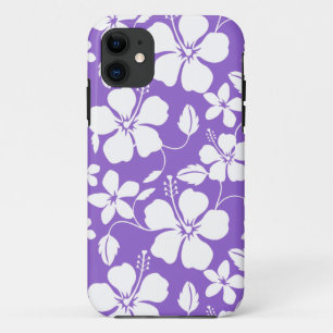 HAWAIIAN HULA (HIBISCUS) LIGHT PURPLE iPhone 11 CASE