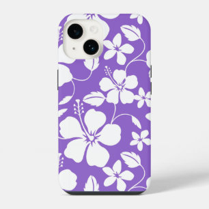HAWAIIAN HULA (HIBISCUS) LIGHT PURPLE iPhone 14 CASE