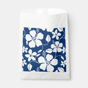 HAWAIIAN HULA (HIBISCUS) NAVY FAVOUR BAG