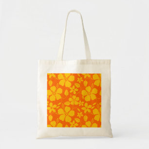 HAWAIIAN HULA (HIBISCUS) ORANGE MIX TOTE BAG