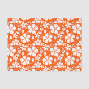HAWAIIAN HULA (HIBISCUS) ORANGE TISSUE PAPER