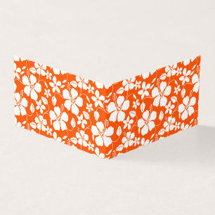 Hawaiian Hula (Hibiscus) Pattern in Orange