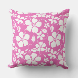 HAWAIIAN HULA (HIBISCUS) PINK CUSHION
