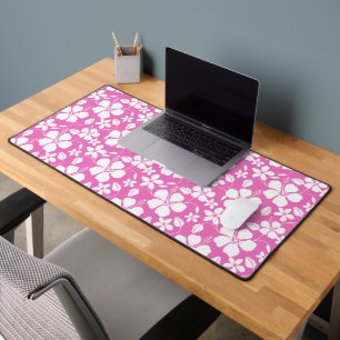 HAWAIIAN HULA (HIBISCUS) PINK DESK MAT