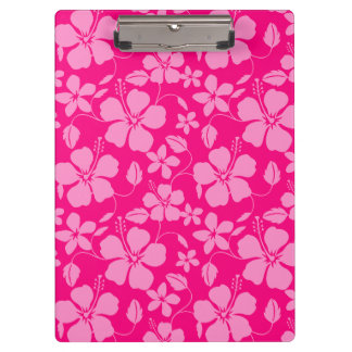 HAWAIIAN HULA (HIBISCUS) PINK GUAVA CLIPBOARD