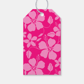 HAWAIIAN HULA (HIBISCUS) PINK GUAVA GIFT TAGS