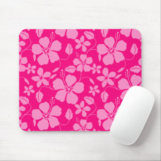 HAWAIIAN HULA (HIBISCUS) PINK GUAVA MOUSE PAD
