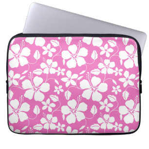 HAWAIIAN HULA (HIBISCUS) PINK LAPTOP SLEEVE