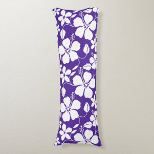HAWAIIAN HULA (HIBISCUS) PURPLE BODY CUSHION