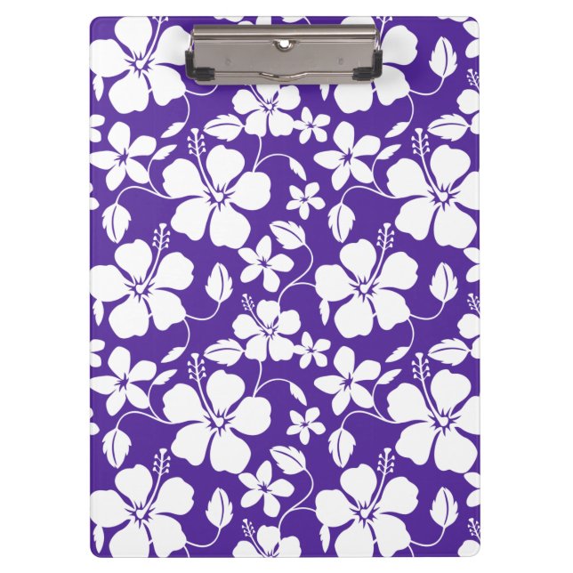 HAWAIIAN HULA (HIBISCUS) PURPLE CLIPBOARD (Front)