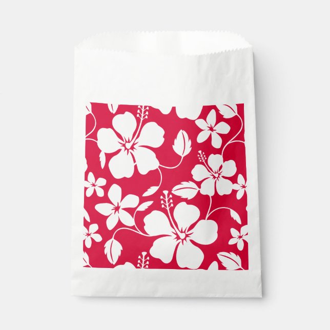HAWAIIAN HULA (HIBISCUS) RED FAVOUR BAG (Front)