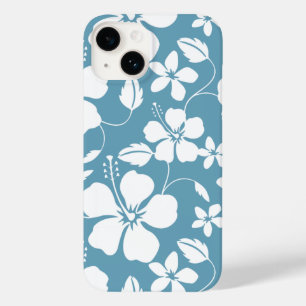 HAWAIIAN HULA (HIBISCUS) SLATE BLUE Case-Mate iPhone 14 CASE