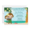 Hawaiian Hula Monkey Baby Shower invitation BOY