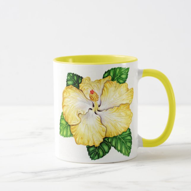 Hawaiian Hybrid Hibiscus Mug (Right)