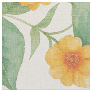 Hawaiian Ilima flower fabric