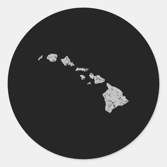 Hawaiian Island Chain Classic Round Sticker (Front)