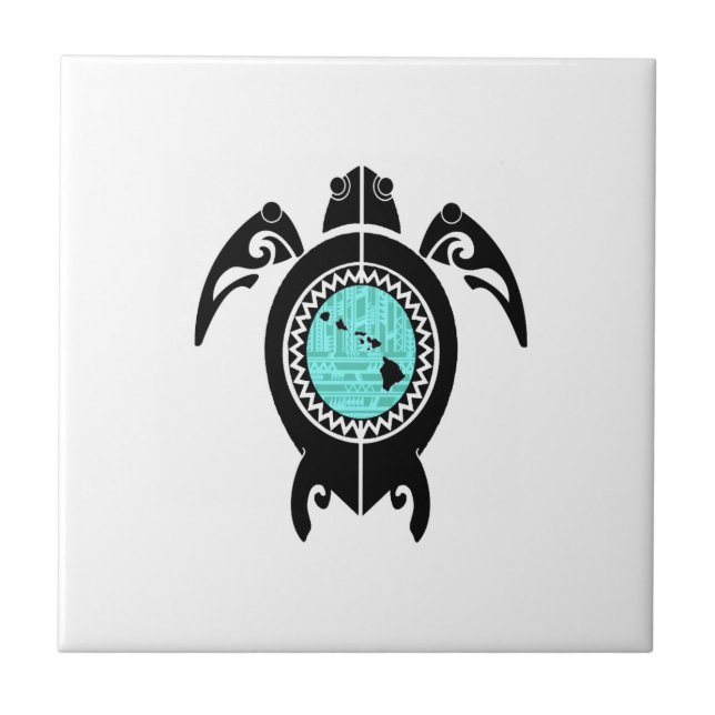 HAWAIIAN ISLAND FLOW CERAMIC TILE (Front)