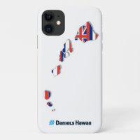 Hawaiian Island & Hawaiian Flag iPhone 11 Case