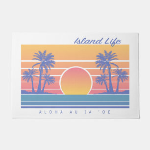 Hawaiian Island Life Door Mat