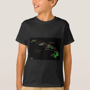 Hawaiian Island map T-Shirt