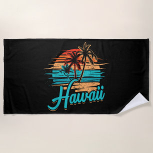 Hawaiian Island Tropical Hawaii Vacation Beach Towel