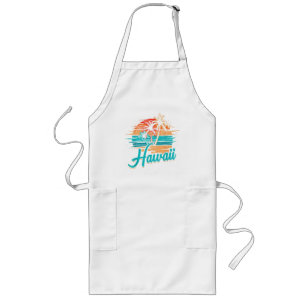 Hawaiian Island Tropical Hawaii Vacation Long Apron