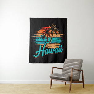 Hawaiian Island Tropical Hawaii Vacation Tapestry