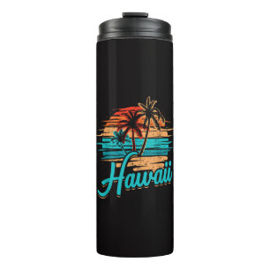 Hawaiian Island Tropical Hawaii Vacation Thermal Tumbler
