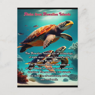 Hawaiian islands land of Aloha  Postcard