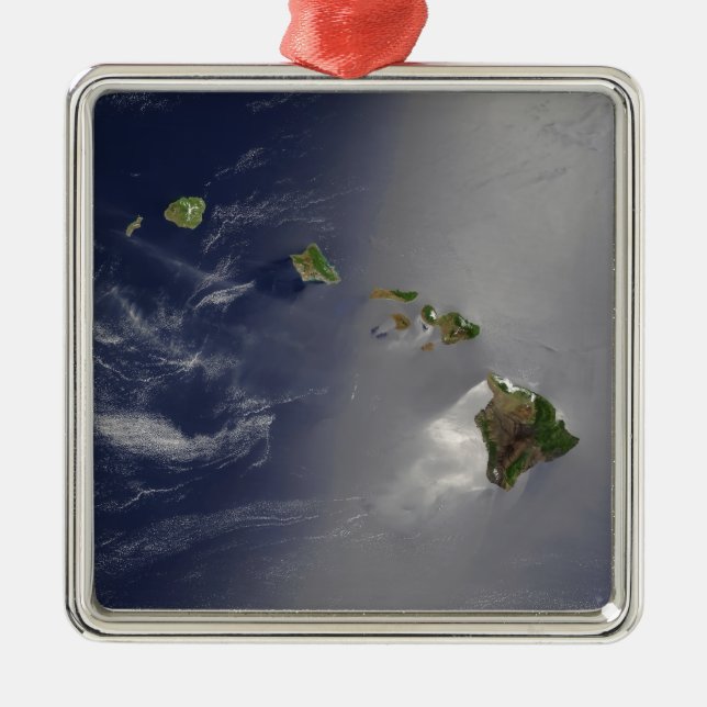 Hawaiian Islands Metal Tree Decoration (Front)