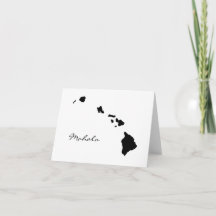 Hawaiian Islands Thank you cards