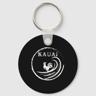 Hawaiian Kauai Rooster, Chicken, Trutle And Coffee Key Ring