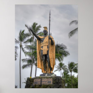 HAWAIIAN KING KAMEHAMEHA POSTER