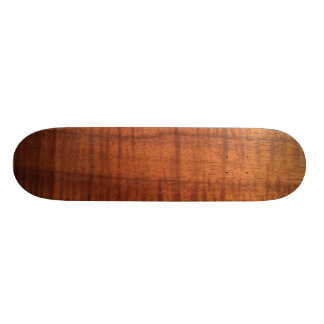 Hawaiian Koa Wood Design Skateboard