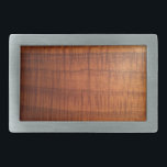 Hawaiian Koa Wood Look Belt Buckle<br><div class="desc">This belt buckle features a Koa Wood design from a photograph of high-end, custom Koa cabinets at a private residence in Maui. Koa is a prized wood and very expensive. This belt buckle give you the amazing Koa look, without the huge price tag. In purchasing this item, you receive a...</div>