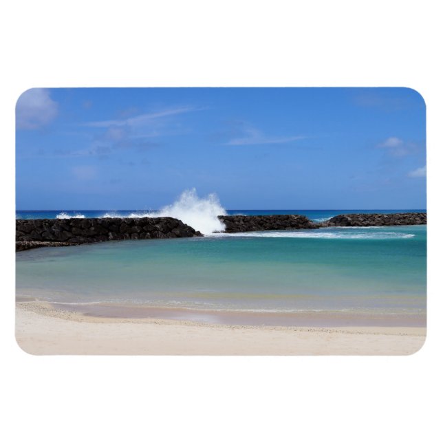 Hawaiian Lagoon Photo Magnet (Horizontal)