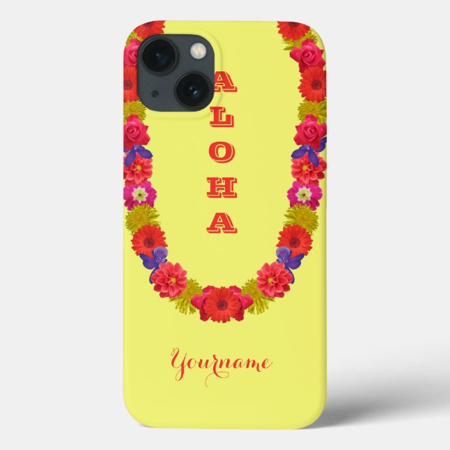 Hawaiian Lei custom cases (Back)