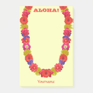 Hawaiian Lei Post-It Notes