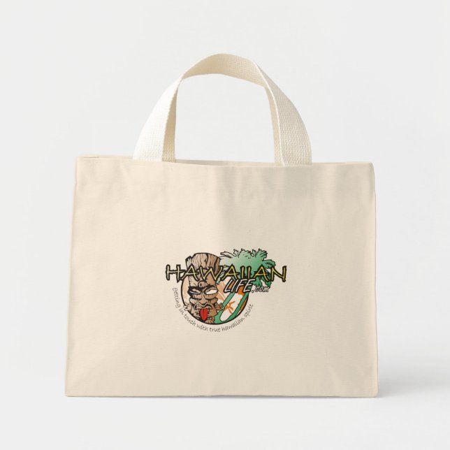 Hawaiian Life Mini Tote Bag (Front)