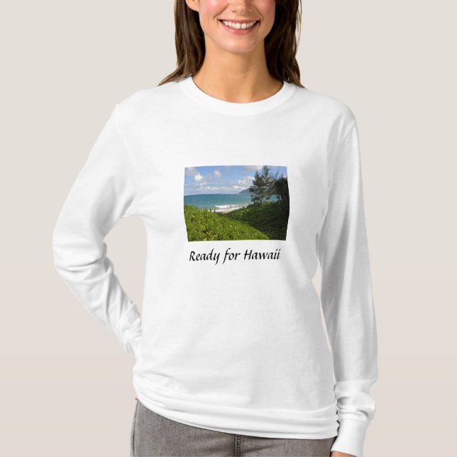 Hawaiian long sleeve t shirt (Front)