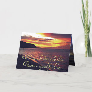 Hawaiian Love message Card