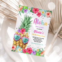 Hawaiian Luau Birthday Pineapple Pool Party