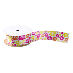 Hawaiian Luau Kid's Birthday Party Satin Ribbon