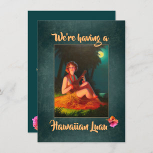 Hawaiian Luau Party Invitation